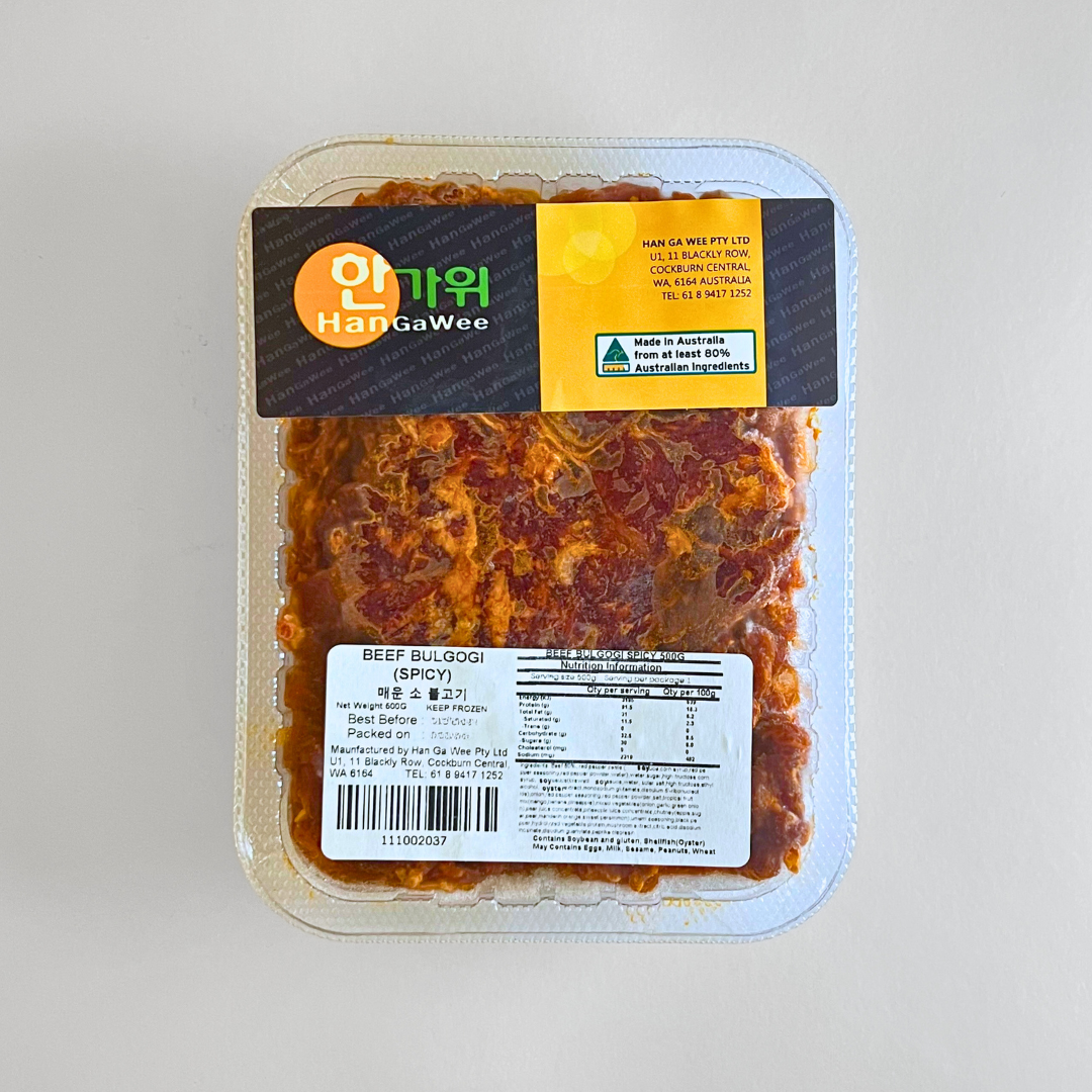 양념 매운소불고기 500g(辣烤牛肉500g)