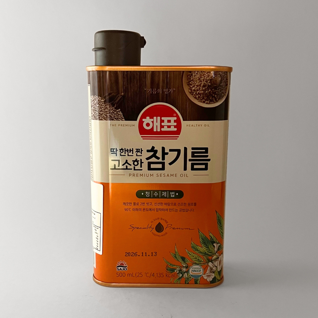 해표 고소한 참기름 500ml(HP 芝麻油 (罐装) 500ml)
