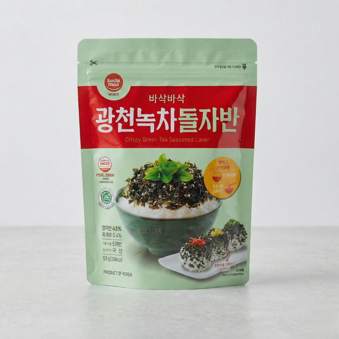 광천 녹차돌자반 55G(CRISPY GREEN TEA LAVER FLAKE 55G)