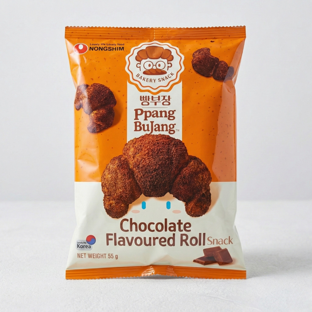 농심 빵부장 초코빵 55G(NS Chocolate Roll Snack 55G)
