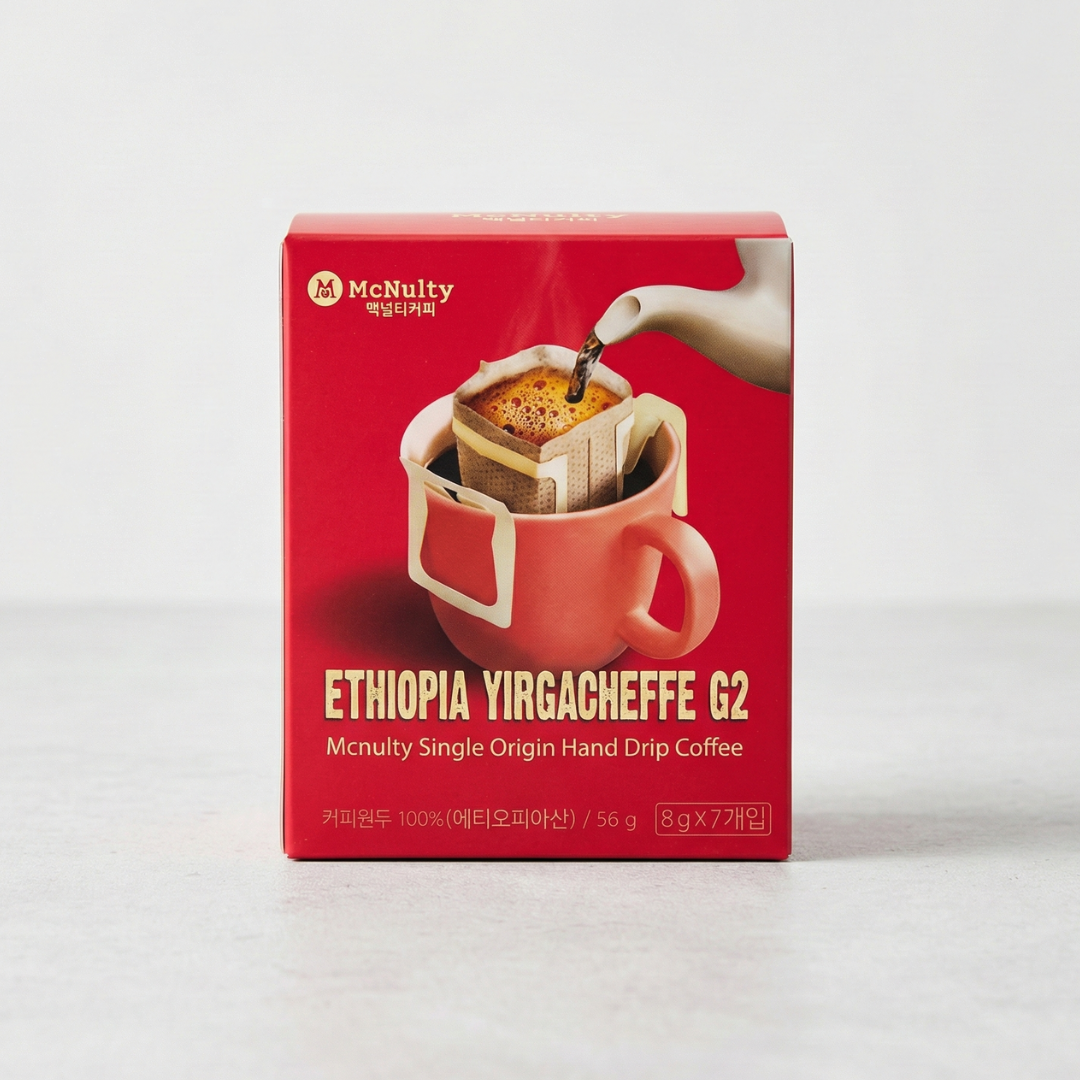 맥널티 드립커피 에티오피안 예і체프 56G(8G*7)(MT HANDDRIP 埃塞俄比亚叶加乔夫 56G(8G*7))