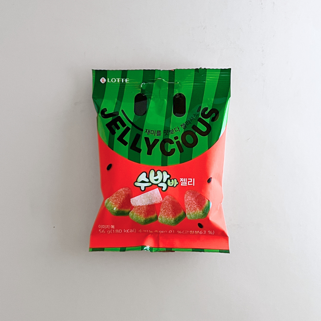롯데 수박바젤리 56g(LT 西瓜果冻 56g)