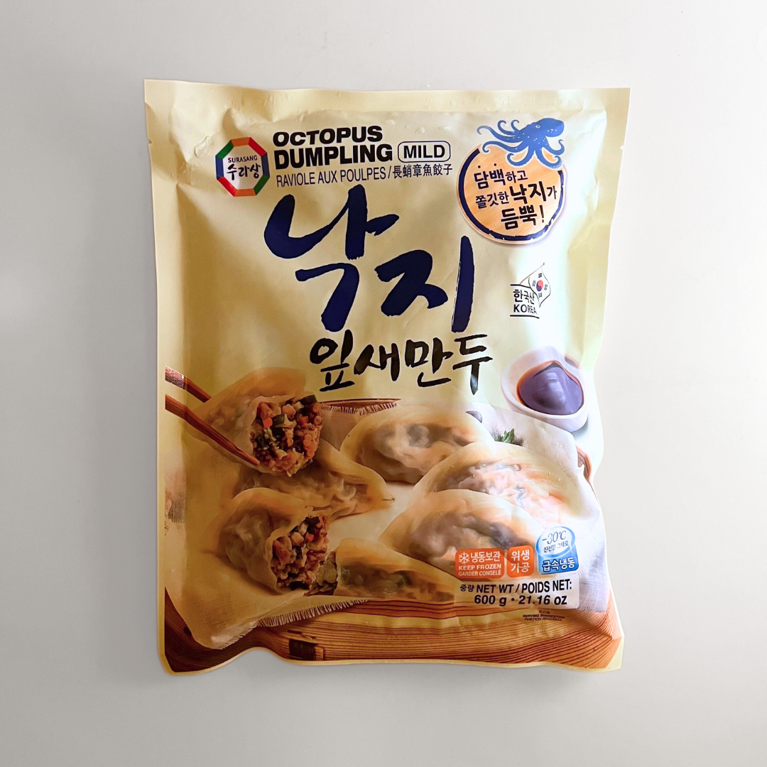 수라 낙지잎새만두 600g(苏拉章鱼饺 600g)