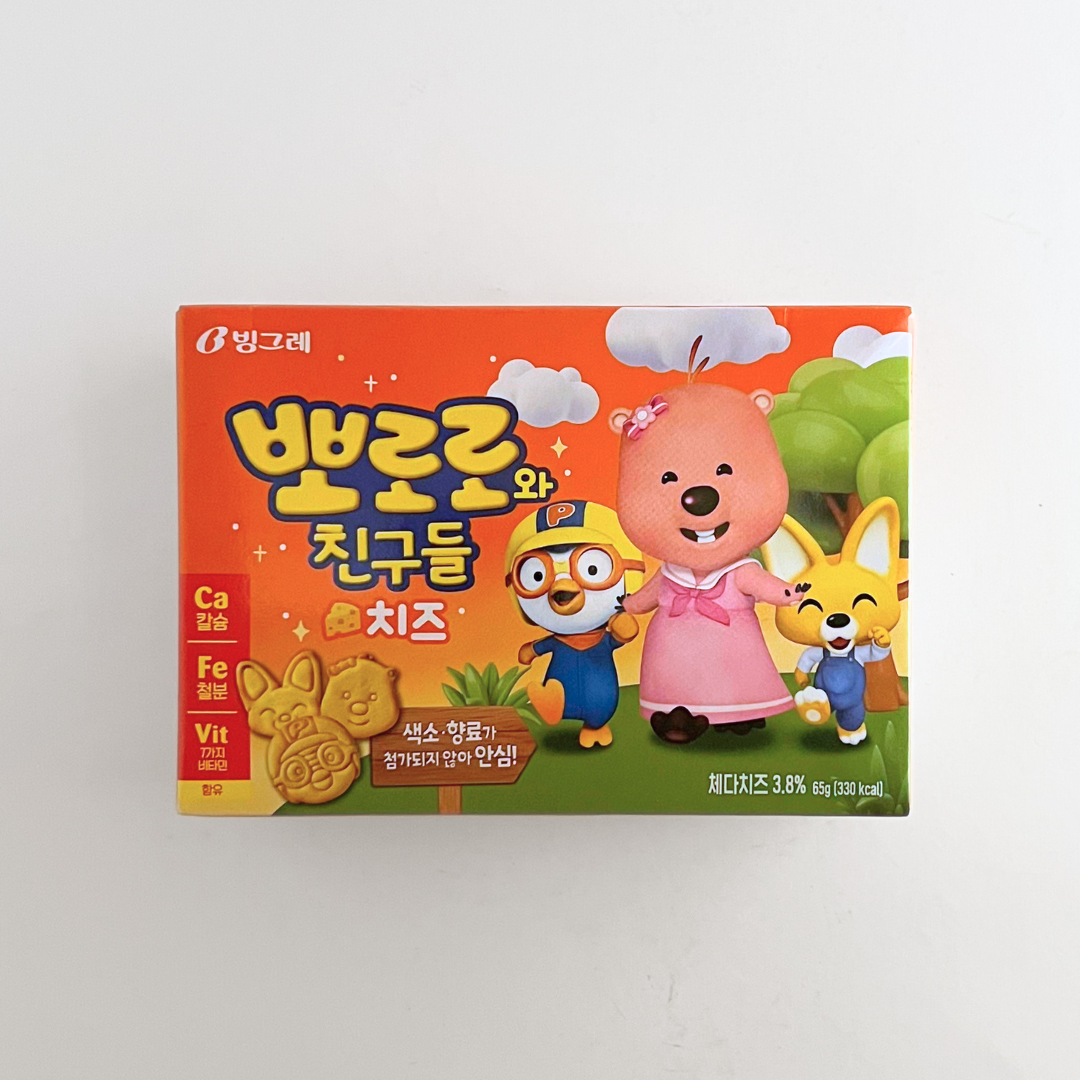 빙그레 뽀로로와 친구들(치즈) 65g(BGR Pororo 饼干(芝士) 65g)
