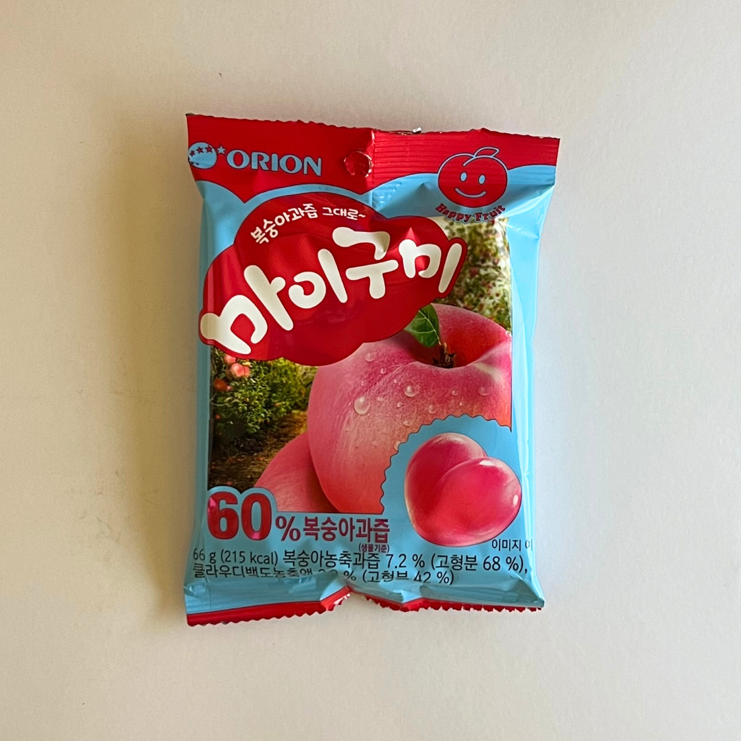 오리온 마구미 복숭아 66g(Orion My Gummy Peach 66g)