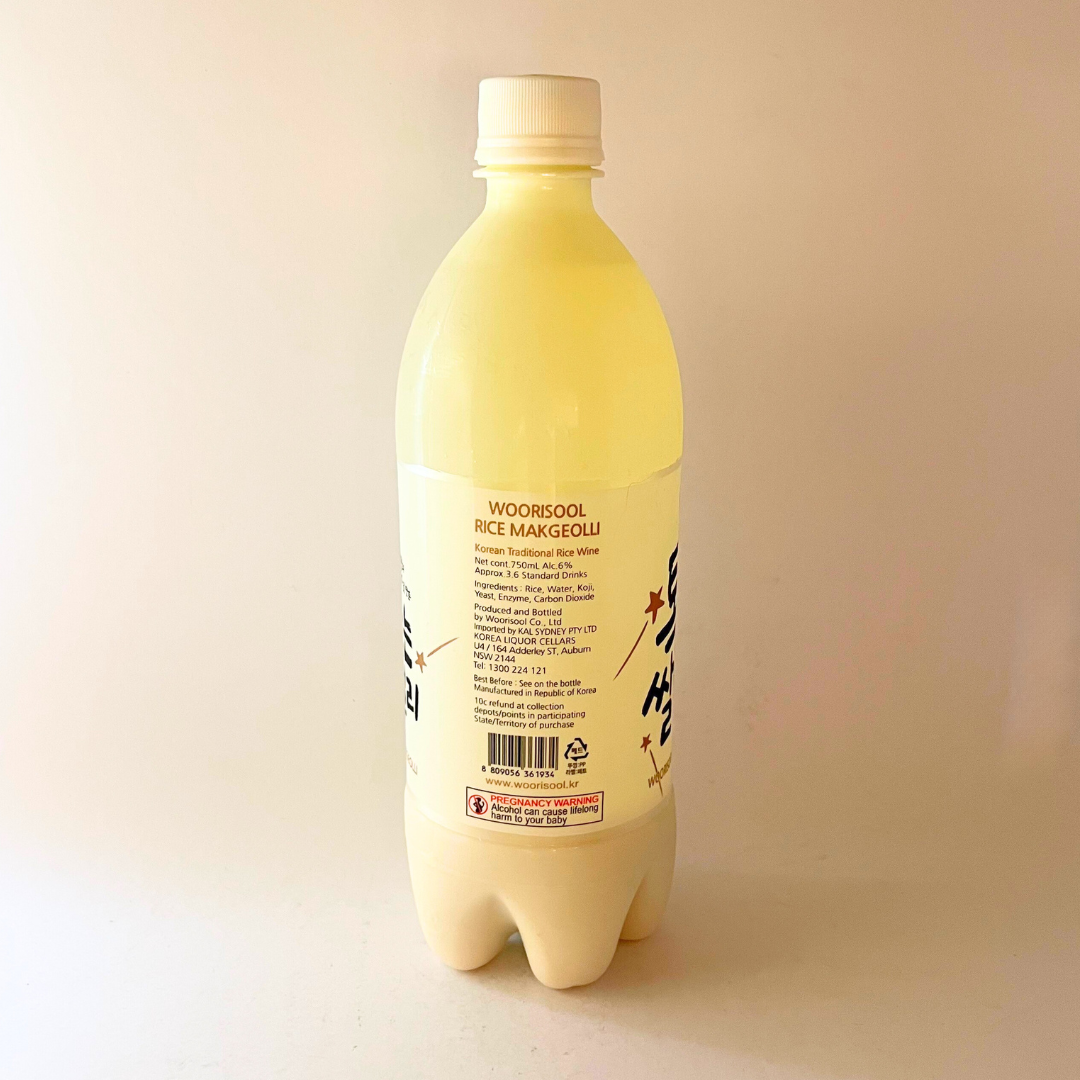 우리술 톡쏘는 쌀막걸리 750ml(WR 米酒 750ml)