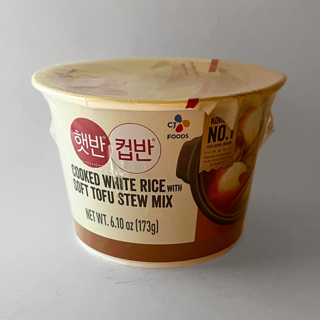 CJ 햇반컵반 순두부찌개국밥 173g(CJ Cooked Rice with Soft Tofu Stew 173g)