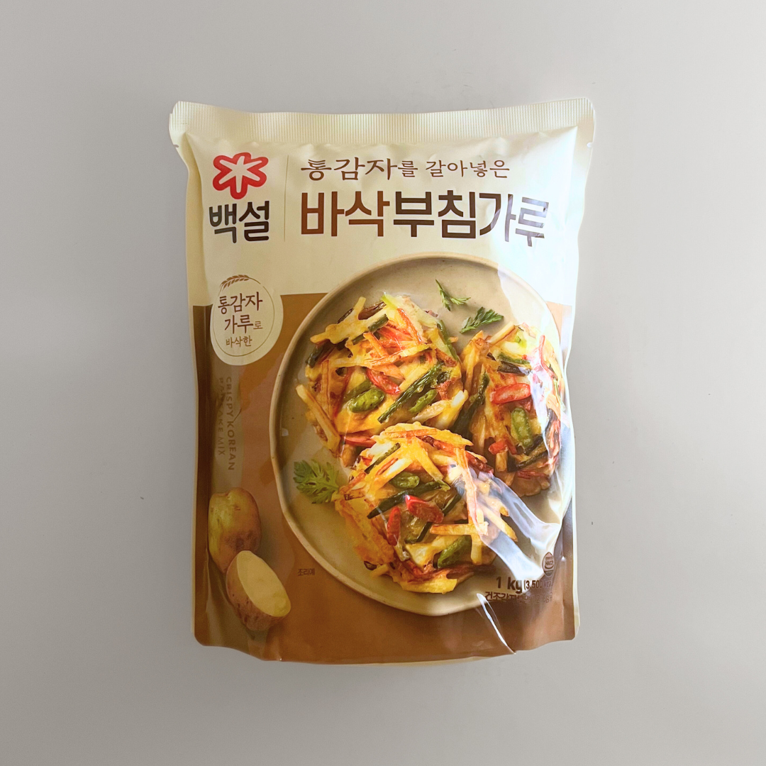 CJ 백설 통감자 바삭부침і루 1kg(CJ 小麦粉煎饼粉 W/土豆 1kg)