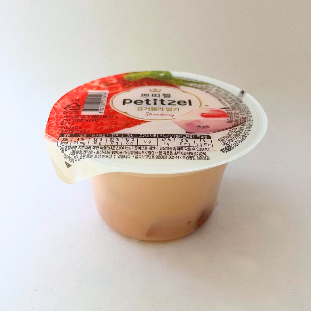 CJ 쁘티첼 요거젤리 딸기 210g(CJ Petitzel 酸奶果冻 草莓 210g)