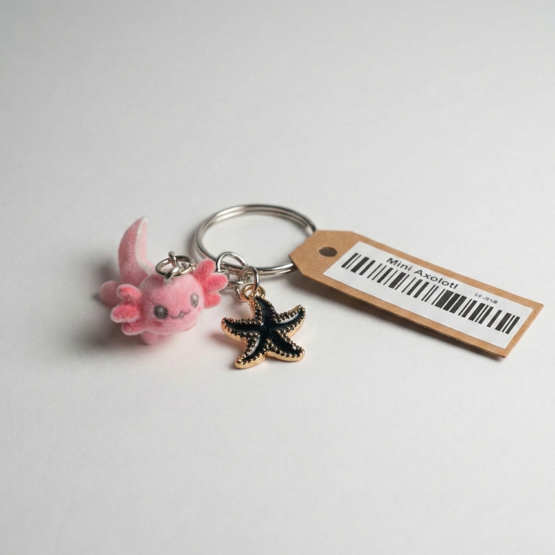 수피아 키링 - 미니 액소로틀(Key RIng - Mini Axolotl)