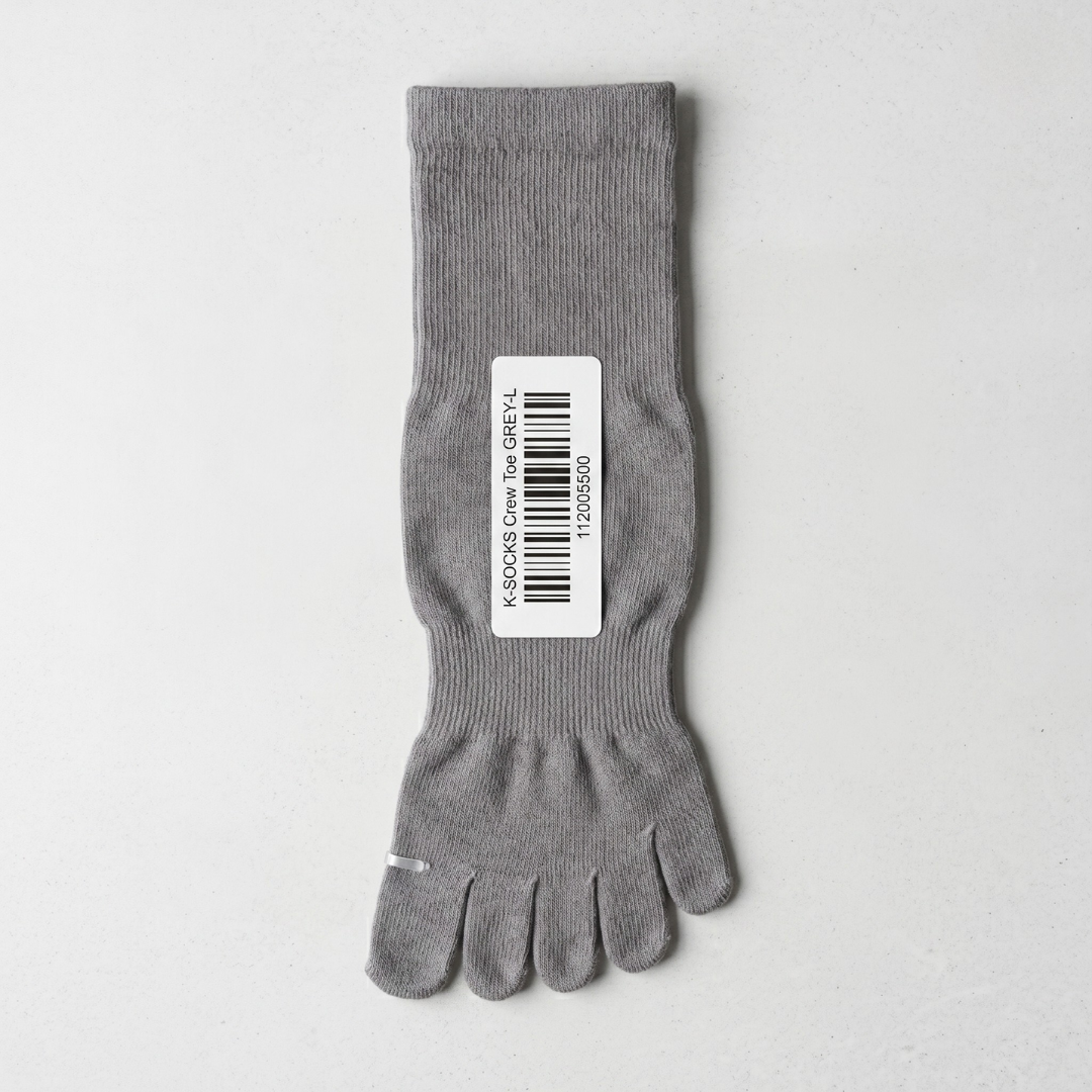 발가락 장목 L 그레이(K-SOCKS Crew Toe GREY L)
