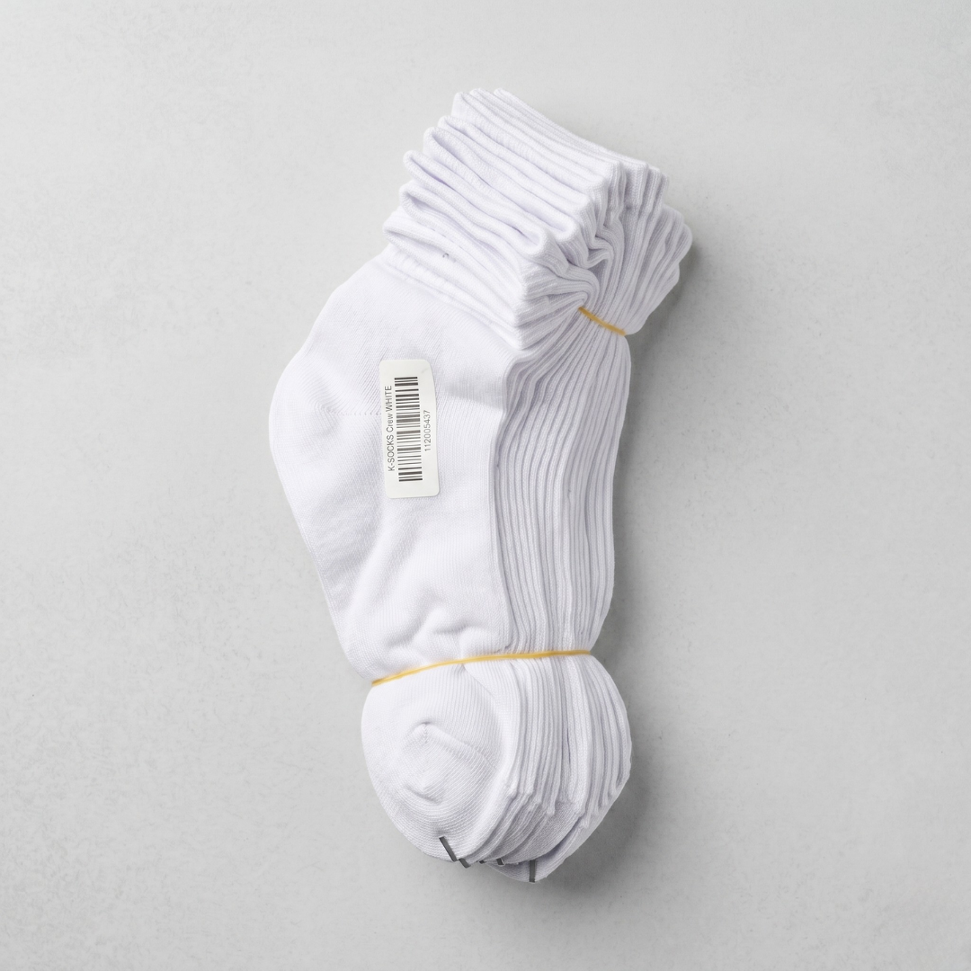 하매지 중목 M 화이트(K-SOCKS Crew WHITE)