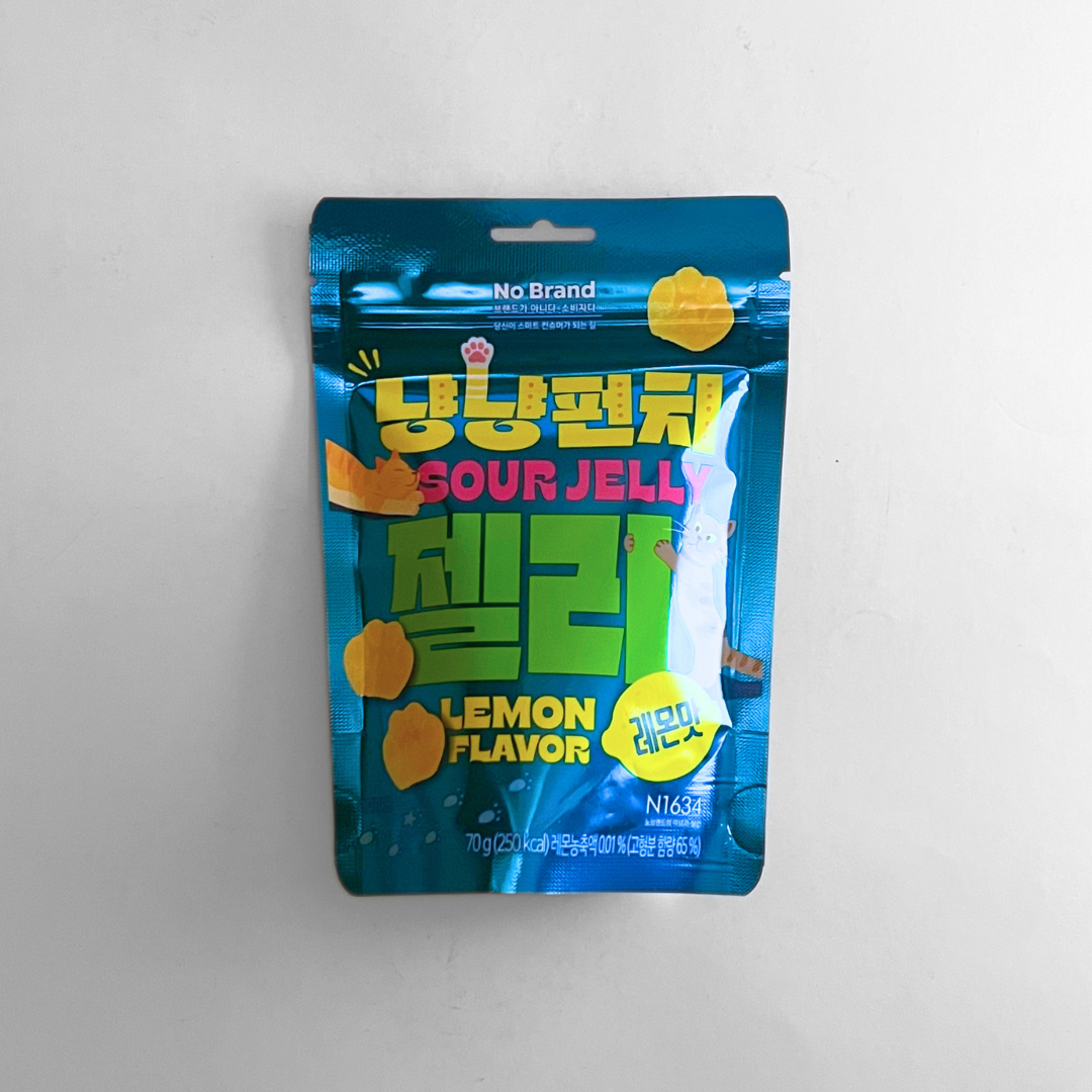 노브랜드 냥냥펀치 젤리 레몬맛(NB SOUR JELLY LEMON70G)