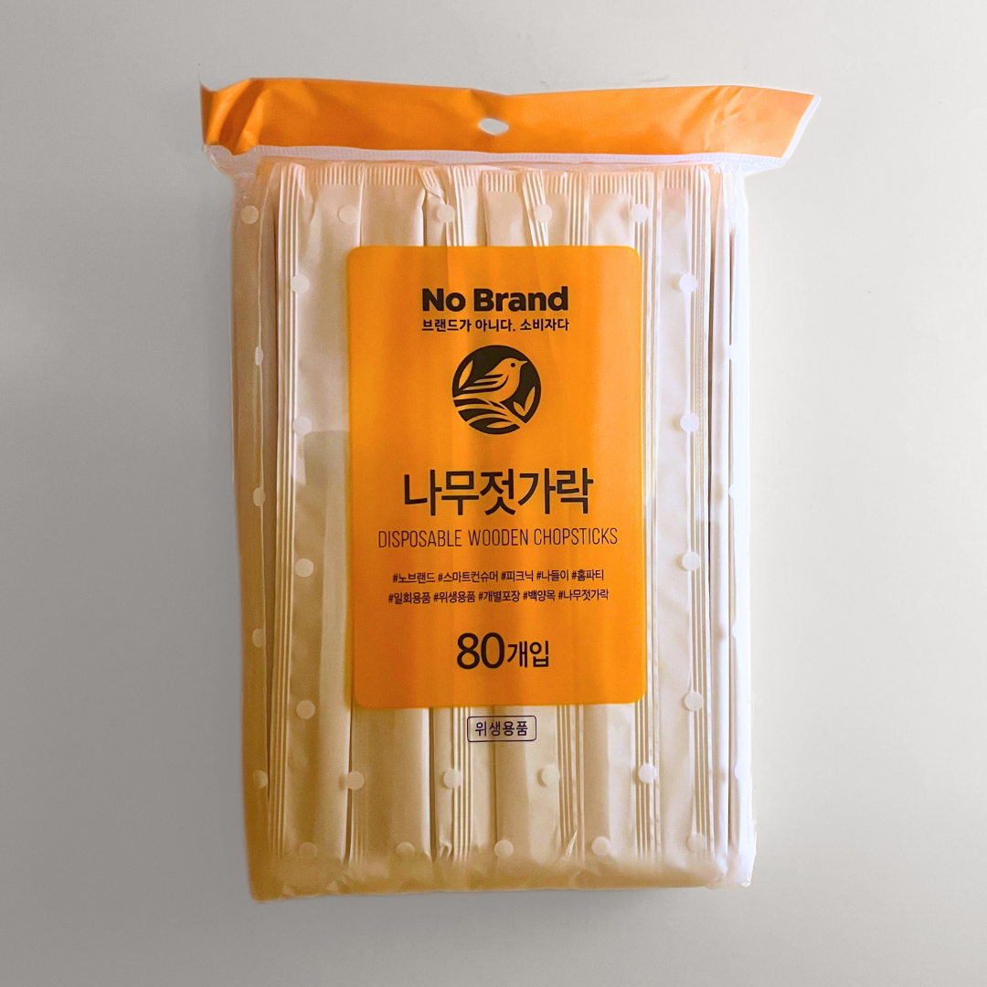 노브랜드 나무젓і락(NB木筷80支)
