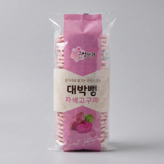 근영제과 자색고구마 뻥튀기 100G(GY Rice Snack Sweet Potato 100G)
