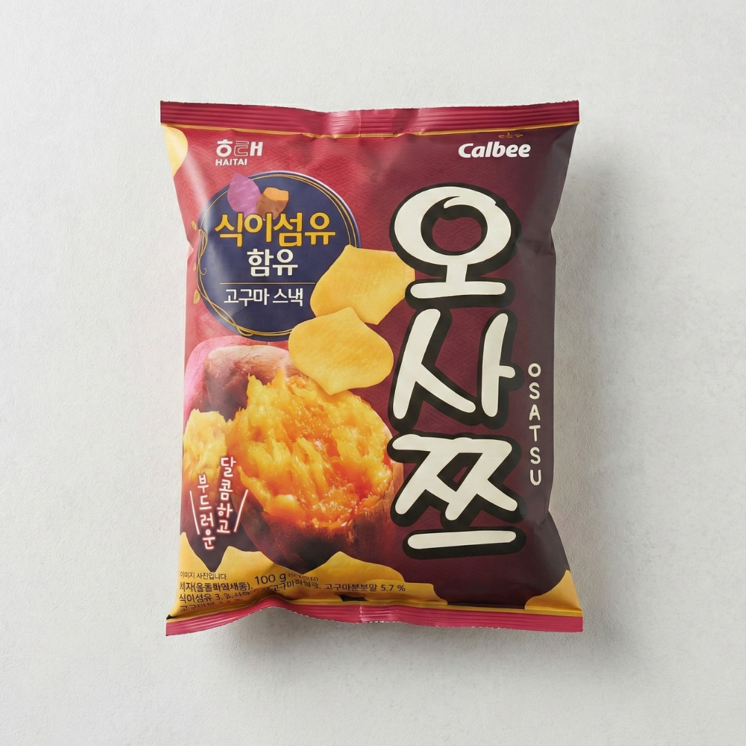 해태 오사쯔 100G(HT Osatzu Sweet Potato Snack 100G)