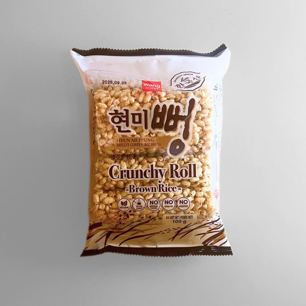왕 현미뻥 100G(Wang Crunchy Roll Brown Rice) – HanGaWee