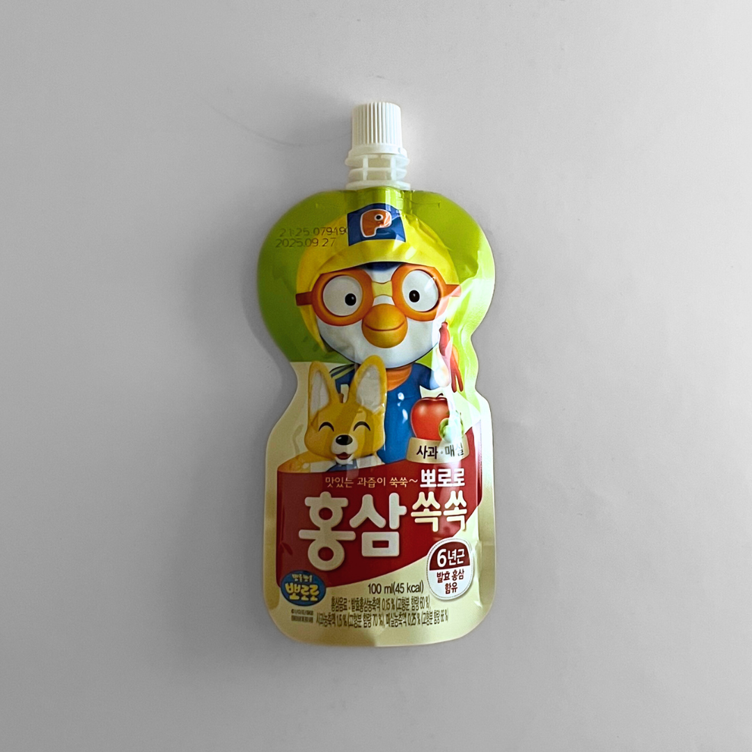 팔도 뽀로로홍삼 사과 100ml(PD RedGinsengDrinkApple 100ml)