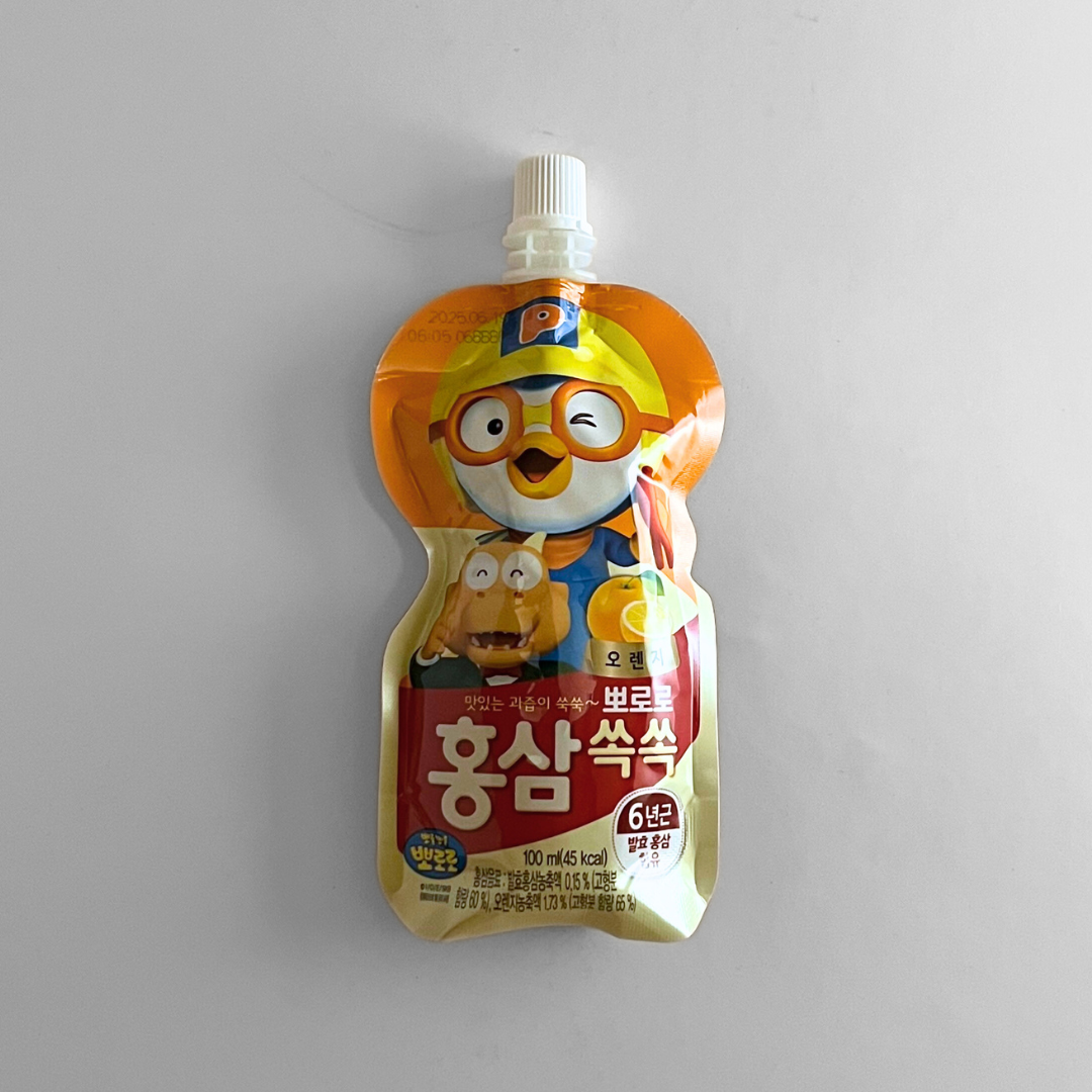 팔도 뽀로로홍삼 오렌지 100ml(PD RedGinsengDrinkOrange 100ml)
