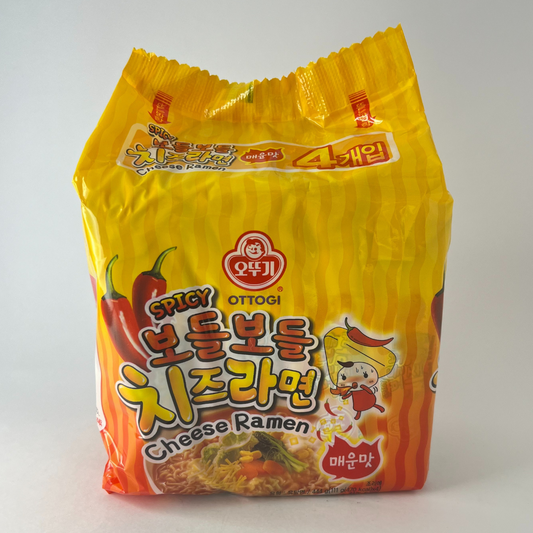 오뚜기 치즈라면 매운맛 멀티(OTG CHEESE RAMEN HOT 111G*4)[MULTI]
