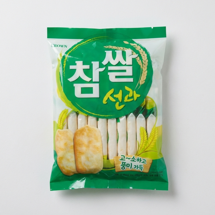 크라운 참쌀선과 115g(Crown Rice Cracker(Tasty) 115g) – HanGaWee