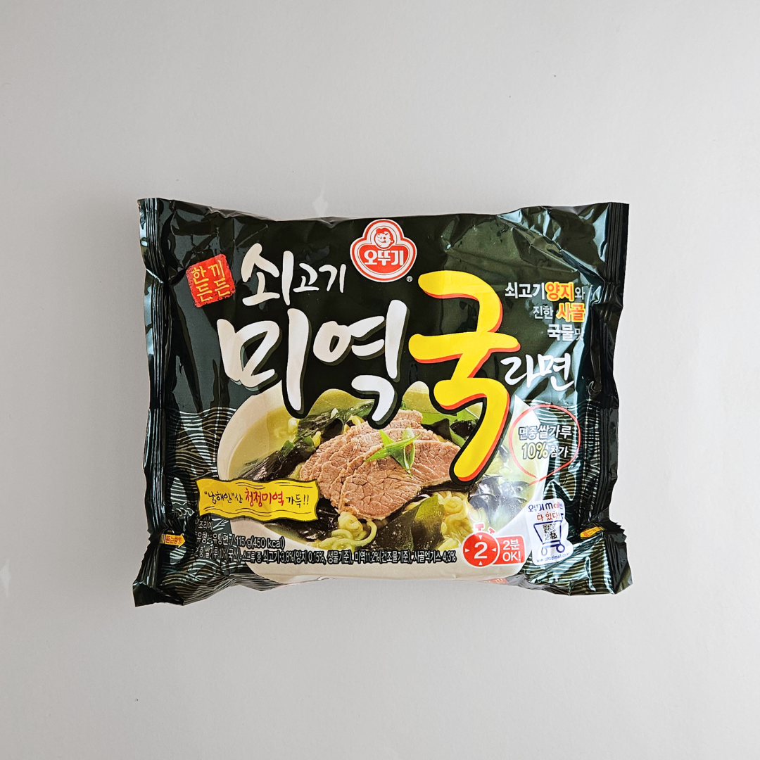 오뚜기 쇠고기미역국라면 115g(OTG Seaweed&Beef Soup Ramen 115g)[SINGLE]