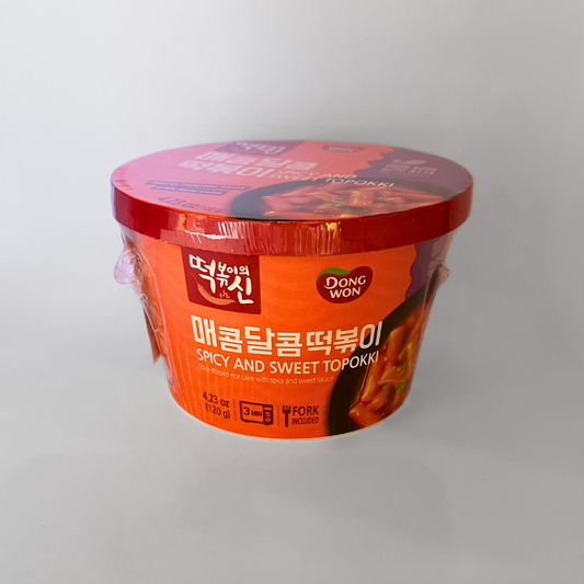 동원 매콤달콤 떡볶이(컵) 120g(DW Topokki with Spicy Sweet Cup 120g)