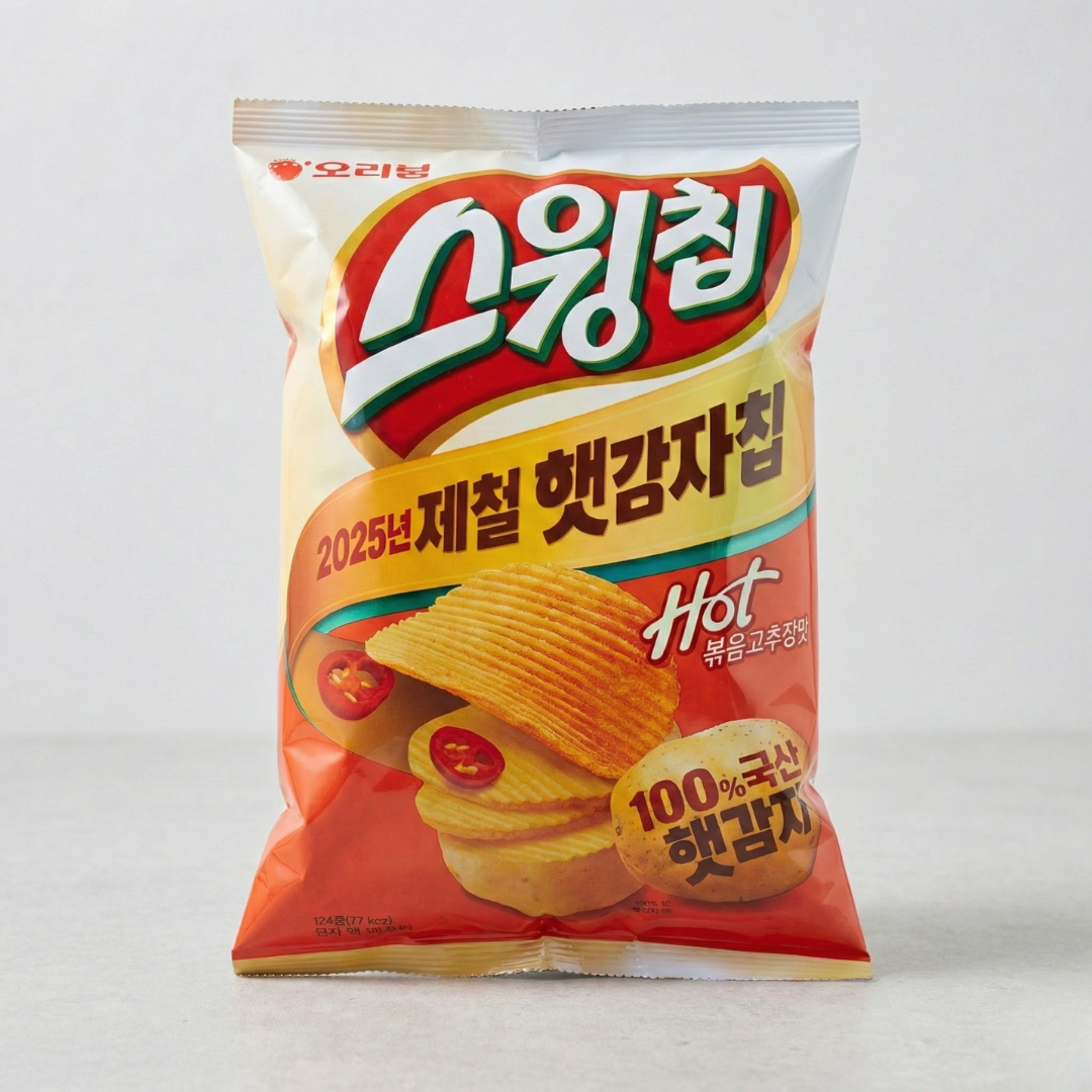 오리온 스윙칩(칠리) 124g(Orion Swing Chip(辣椒) 124g)