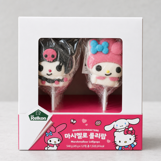 산리오 마쉬멜로우 롤리팝 12EA(SANRIO MARSHMALLOW LOLLIPOP BOX)[MULTI]