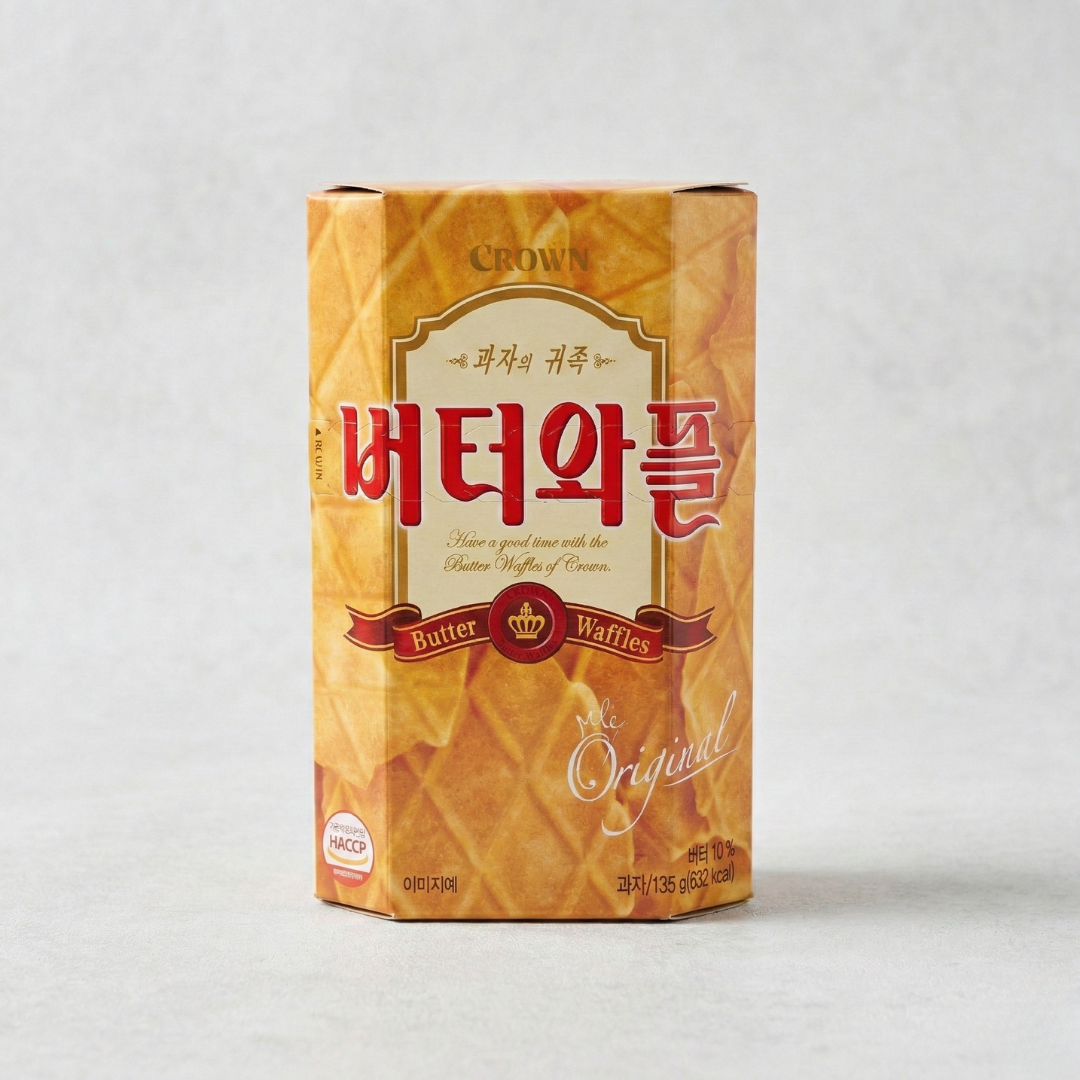 크라운 버터와플(중) 135g(Crown Butter Waffle 135g)