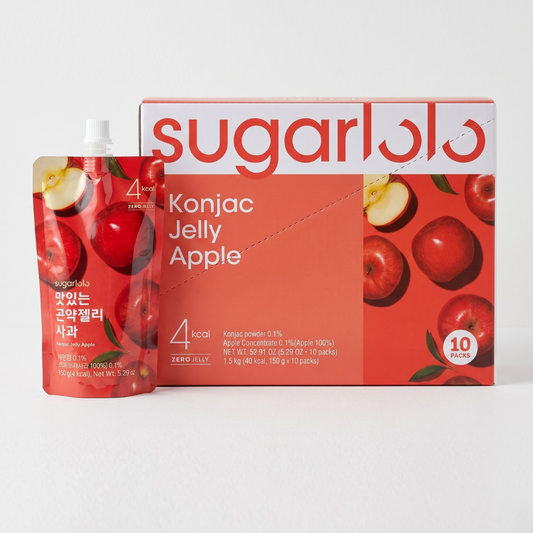 슈가로로 곤약젤리 사과 150G*10(SUGARLOLO KONJAC APPLE BOX)