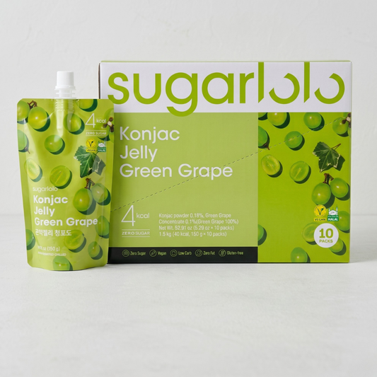 슈가로로 곤약젤리 청포도 150G*10(SUGARLOLO KONJAC GREEN GRAPE BOX)