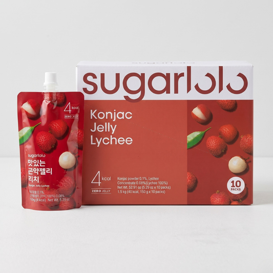 슈가로로 곤약젤리 리치 150G*10(SUGARLOLO KONJAC LYCHEE BOX 1)