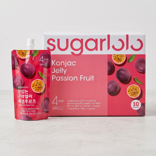 슈가로로 곤약젤리 패션후르츠 150G*10(SUGARLOLO KONJAC PASSION FRUIT BOX)