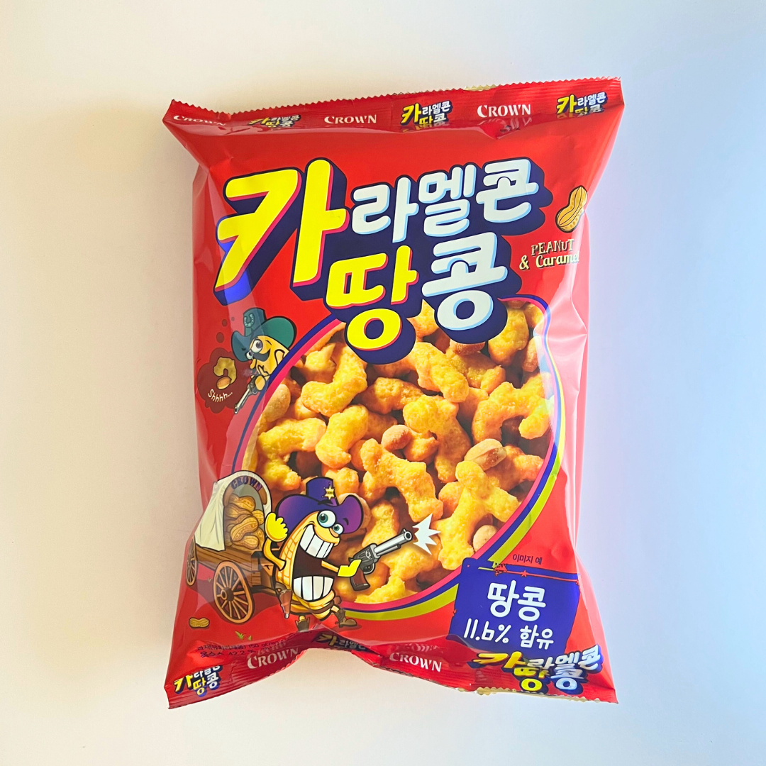 크라운 카라멜콘땅콩 대 150G(Crown Caramel Cone Peanut 150G)