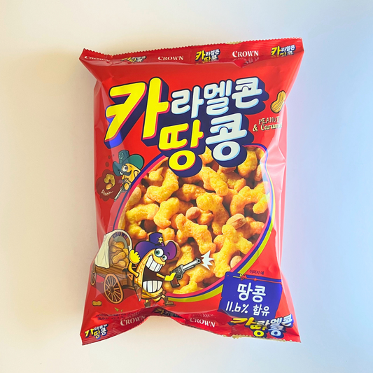크라운 카라멜콘땅콩 대 150G(Crown Caramel Cone Peanut 150G)