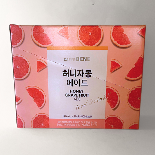 카페베네 허니자몽 에드 190ML*10(CB 蜂蜜西柚汽水盒)