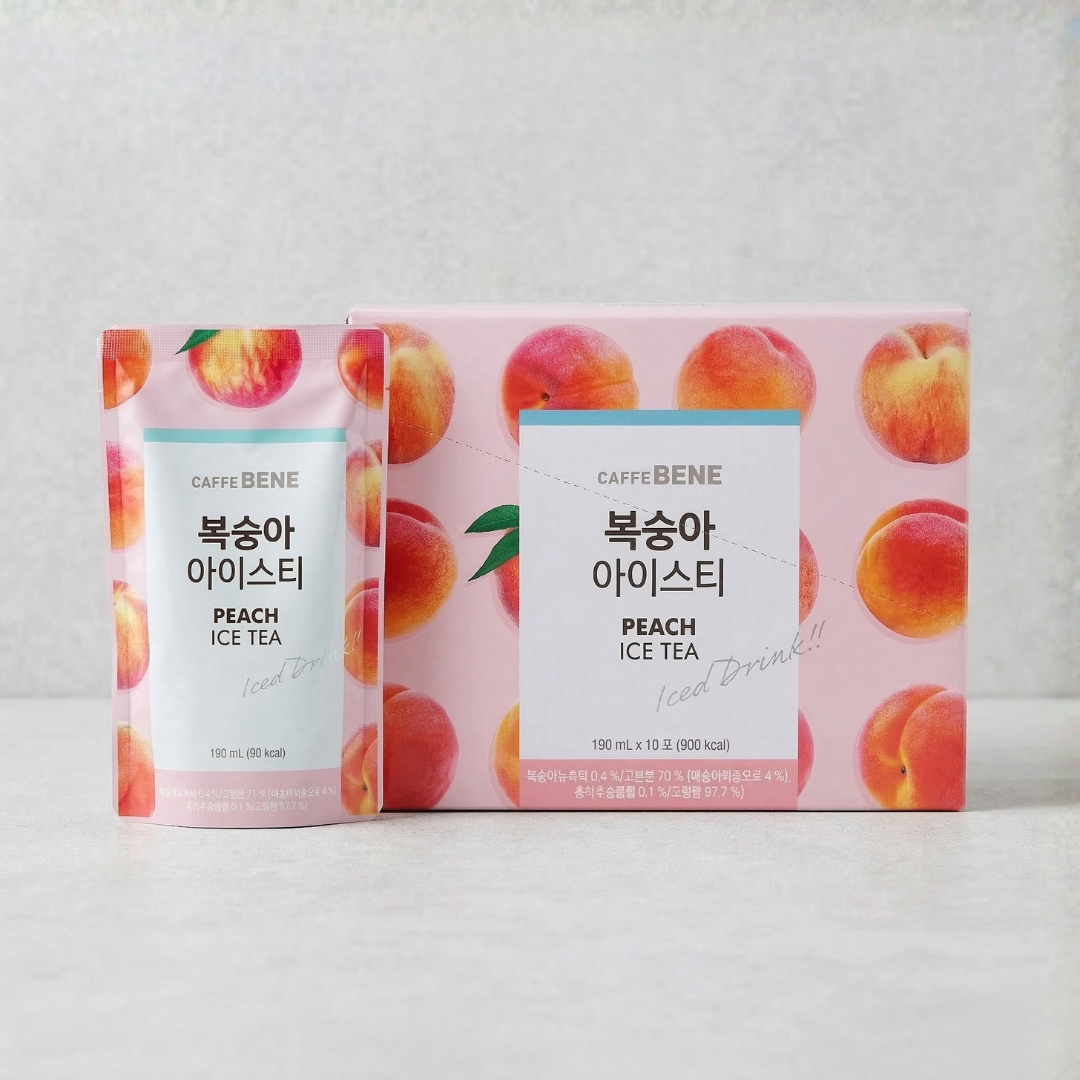카페베네 복숭아 아이스티 190ML*10(CB Peach Ice Tea BOX)[MULTI]