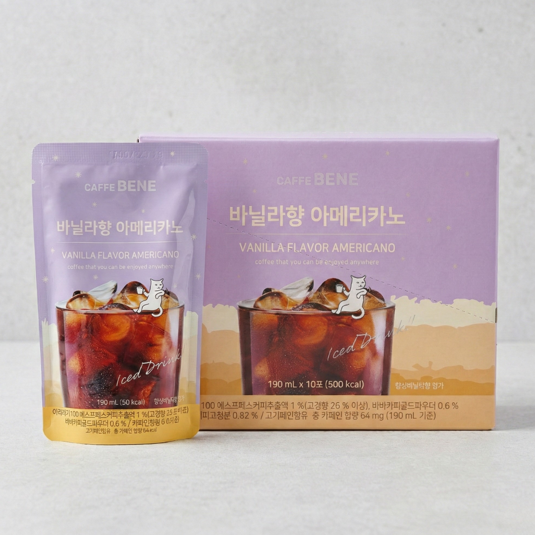 카페베네 바닐라 아메리카노 190ML*10(CB Vanilla Americano BOX)