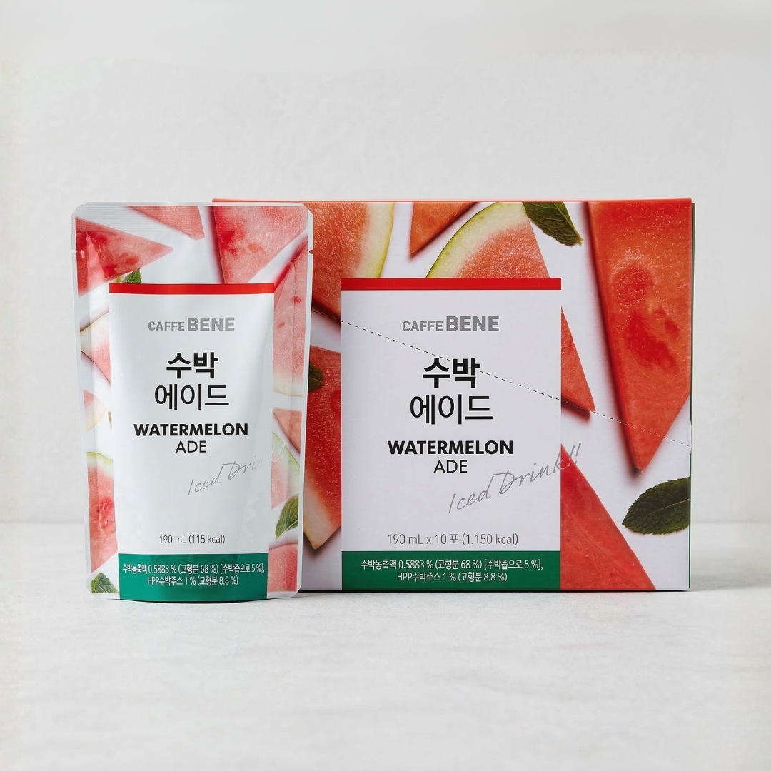 카페베네 수박 에이드 190ML*10(CB Watermelon Ade BOX)[MULTI]