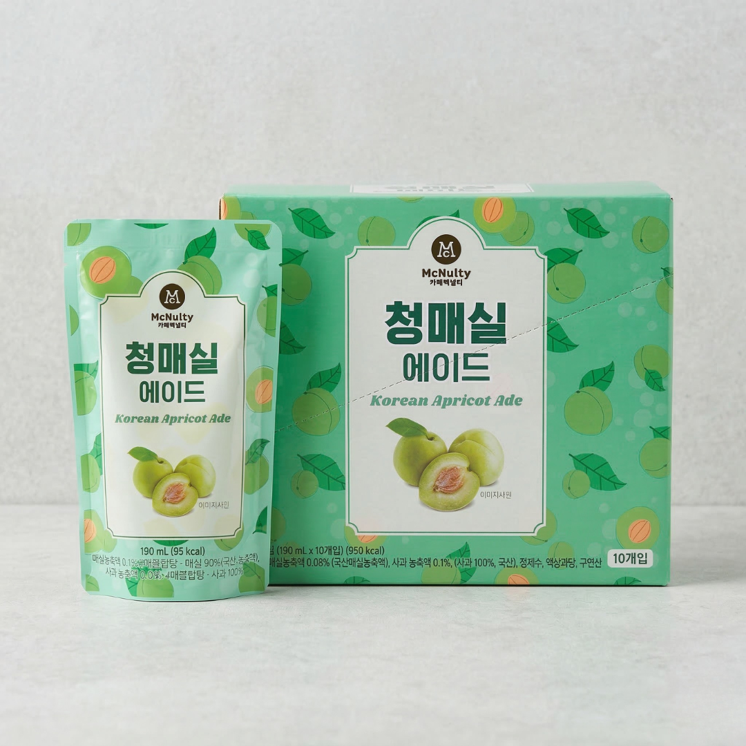 맥널티 청매실 에이드 190ML*10(MT GREEN PLUM ADE BOX)[MULTI]