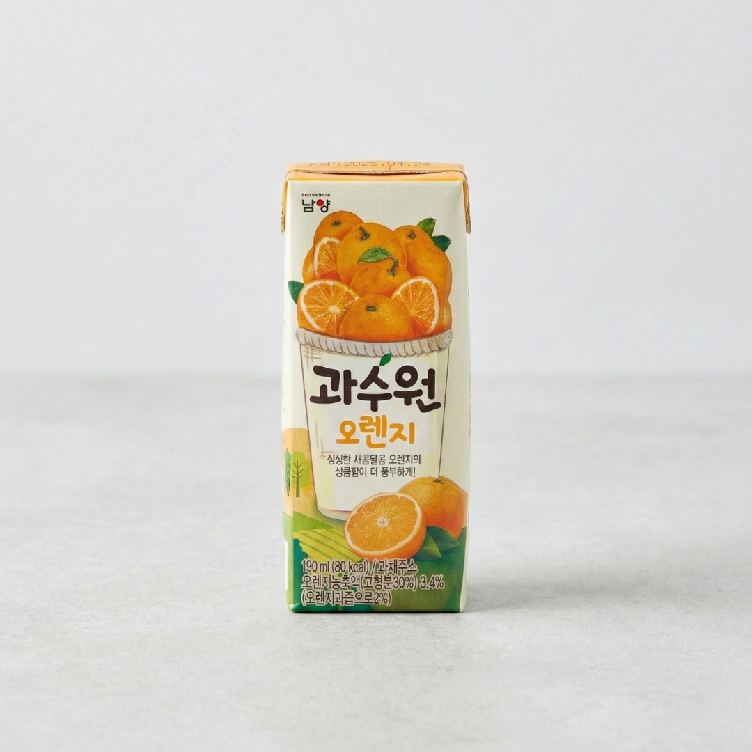 남양 과수원 오렌지 190ML(NY Gwasoowon ORANGE 190ML)[SINGLE]