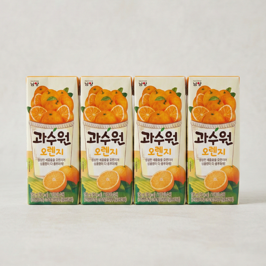 남양 과수원 오렌지 190ml*4(NY Gwasoowon ORANGE 190ML*4)[MULTI]