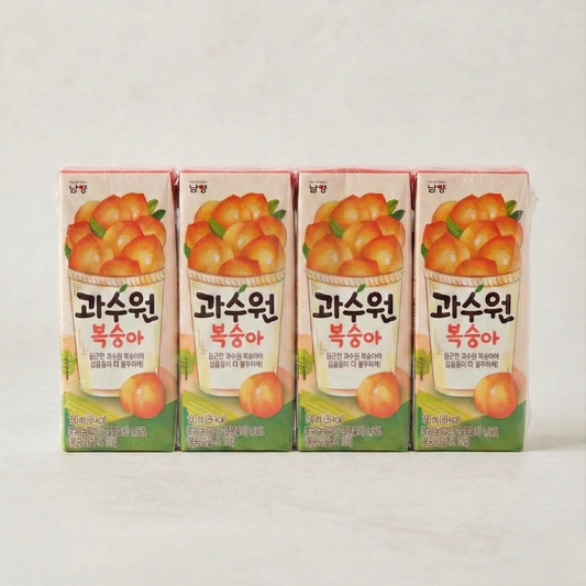 남양 과수원 복숭아 190ml*4(NY Gwasoowon Peach juice 190ml*4)[MULTI]