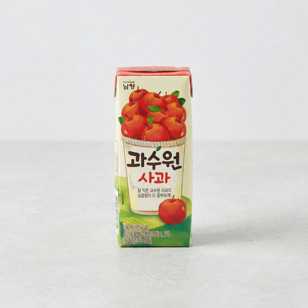 남양 과수원 사과 190ml(NY Gwasoowon Apple juice 190ml)[SINGLE]