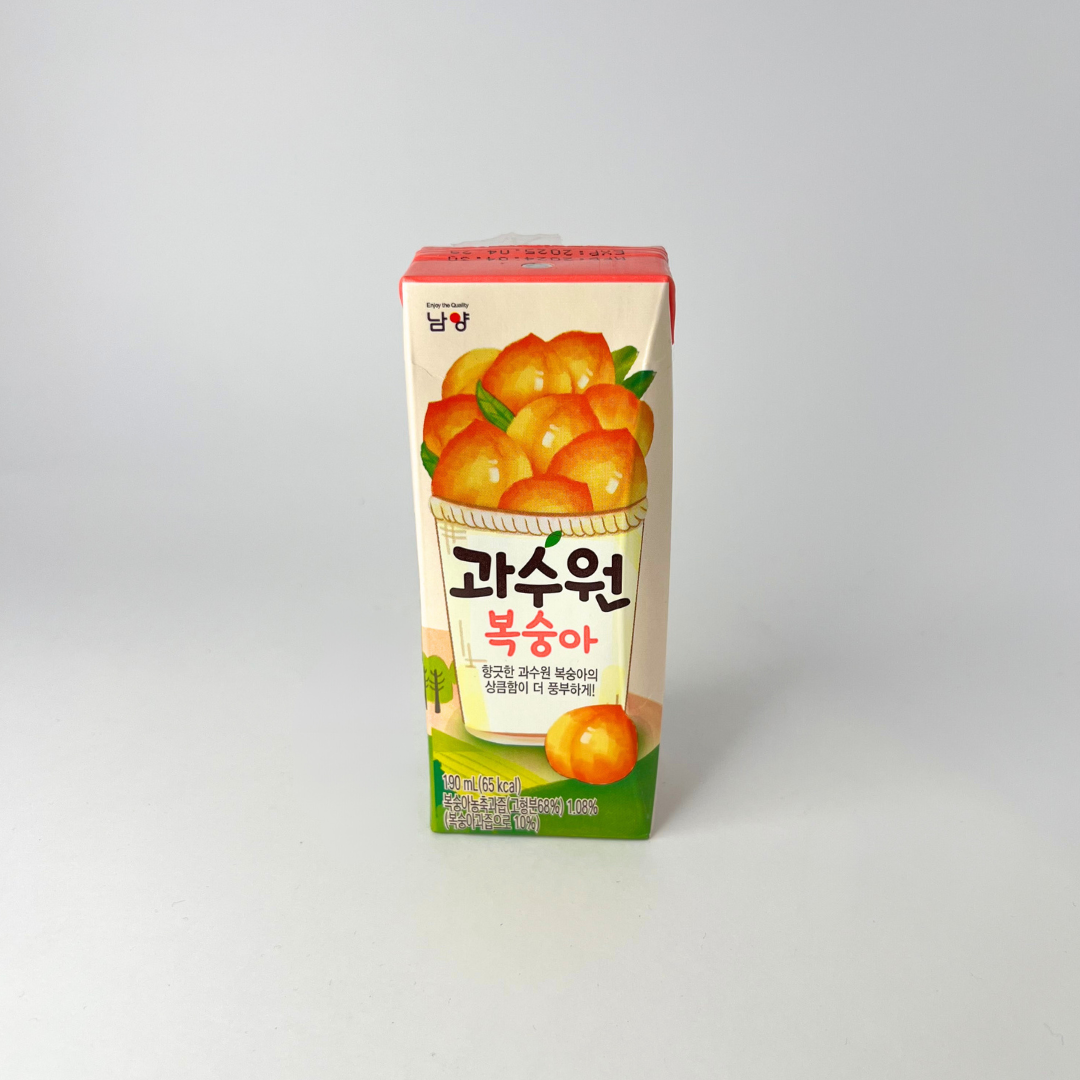 남양 과수원 복숭아 190ml(NY Gwasoowon Peach juice 190ml)[SINGLE]