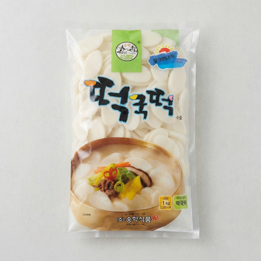 송학 쌀떡국떡 1KG(SH Rice Cake Sliced 1KG) – HanGaWee