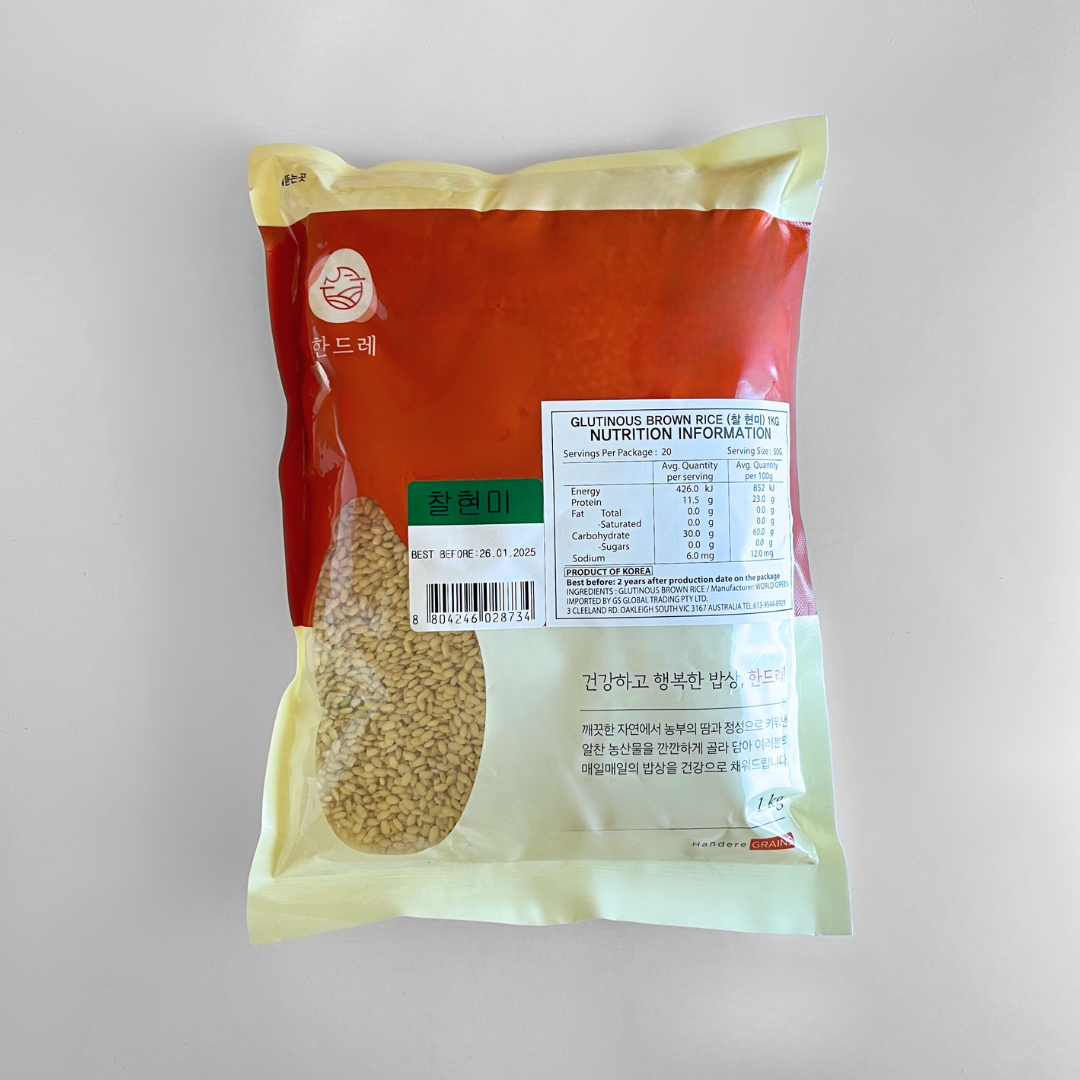 해들원 찰현미 1kg(HDR Glutinious Brown Rice 1kg)