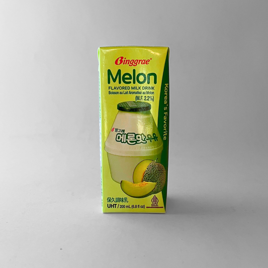 빙그레 멜론 우유 200ml(BGR Melon Milk 200ml)[SINGLE]