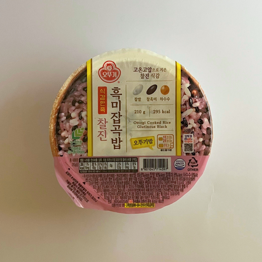 오뚜기 식감만족 찰진흑미잡곡밥 210g(OTG熟米饭软黑210G)[单份]